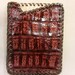 Genuine Crocodile tail exotic leather card holder / wallet glossy