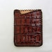 Genuine Crocodile tail exotic leather card holder / wallet glossy