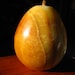 Vintage Alabaster Pear with Wood Stem