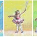 Ballet  Ballerina dancing,Nursery Art, print  Girls  Reproduction Children  blue