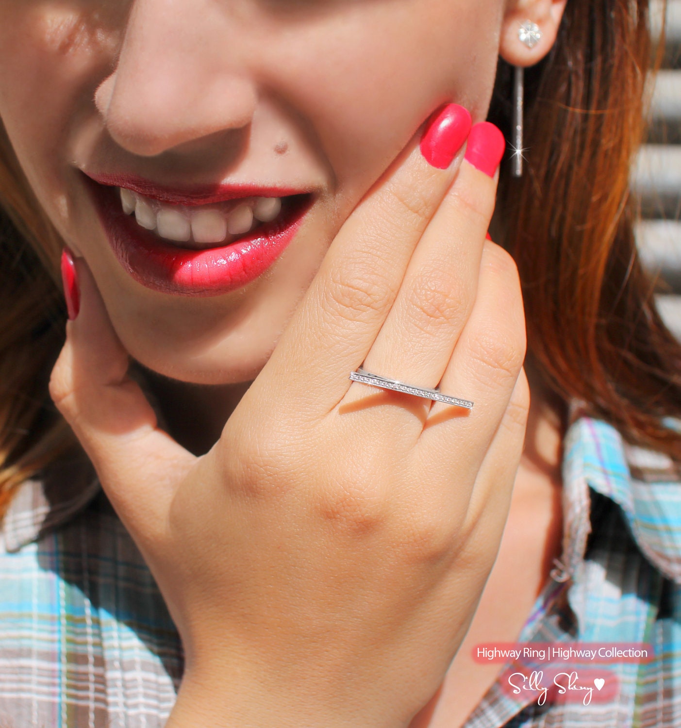 Highway Diamond Ring 14K gold by Silly Shiny