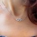 Infinity Knot Diamond Necklace 14K Gold