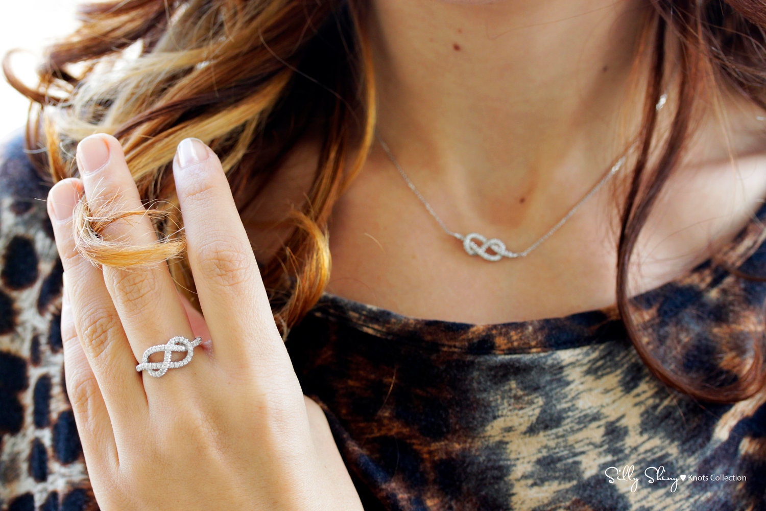 Infinity Knot Diamond Ring - The Original 14K Gold