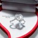 Heart Knot Diamond Ring 14K   .
