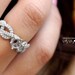 Infinity Knot Diamond Engagement Ring 14K Semi Mounting