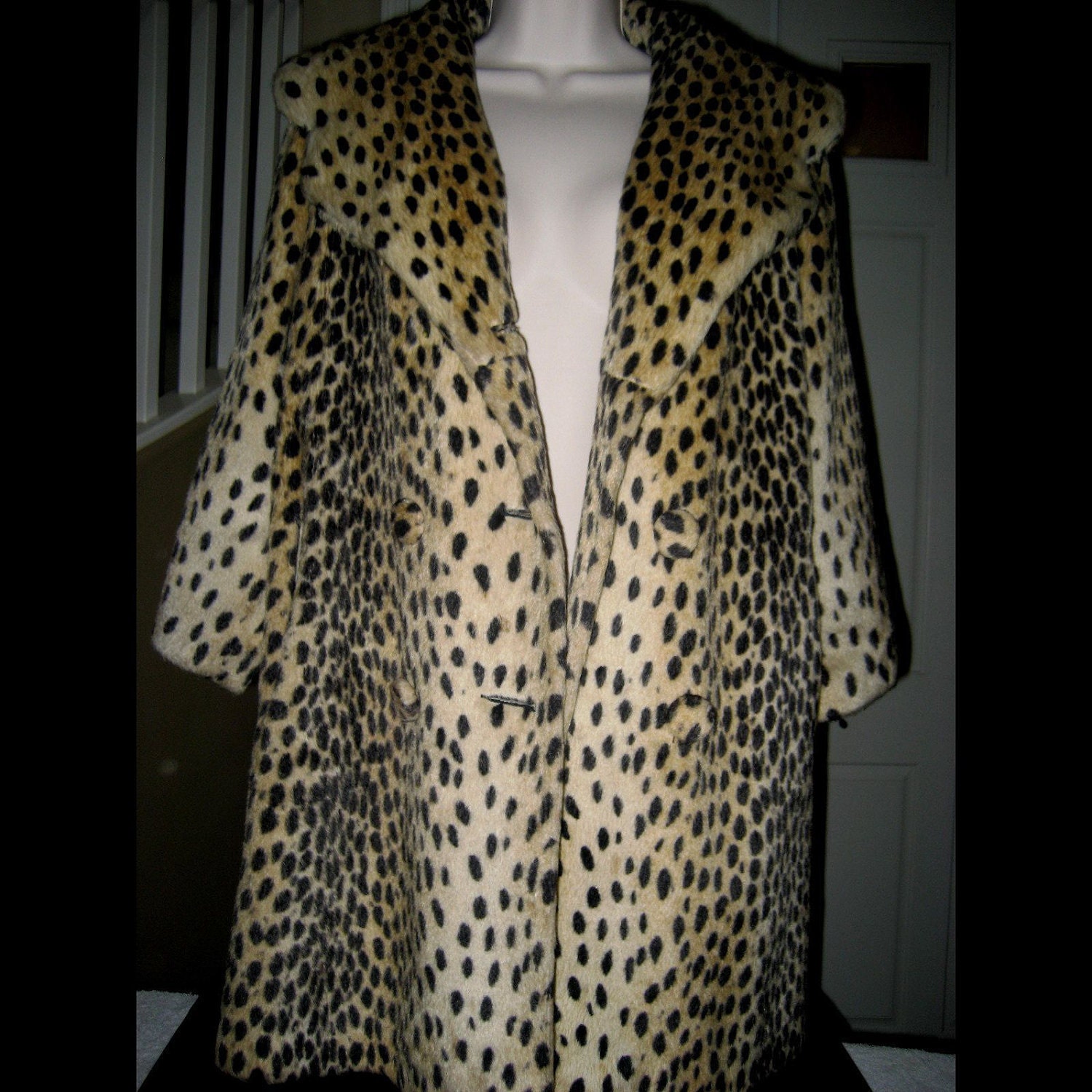 Leopard Fur Coat...Mid Century. Excellent Condition