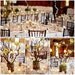 Vintage Rustic Wooden Table Numbers For Wedding and Reception Decor.