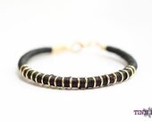 TINNLILY Black Cotton Cord Bracelet