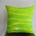 Neon Green and Yellow Marimekko Pillow Cover - 18x18 in