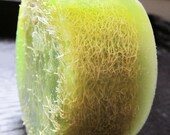 Exfoliating and polishing Green Loofah Soap