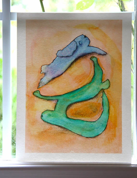 Rabbit and Hare by Lisa Firke - Archival Print - Nursery Decor - Gift Idea