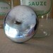 vintage medical or apothecary cotton and gauze glass jars
