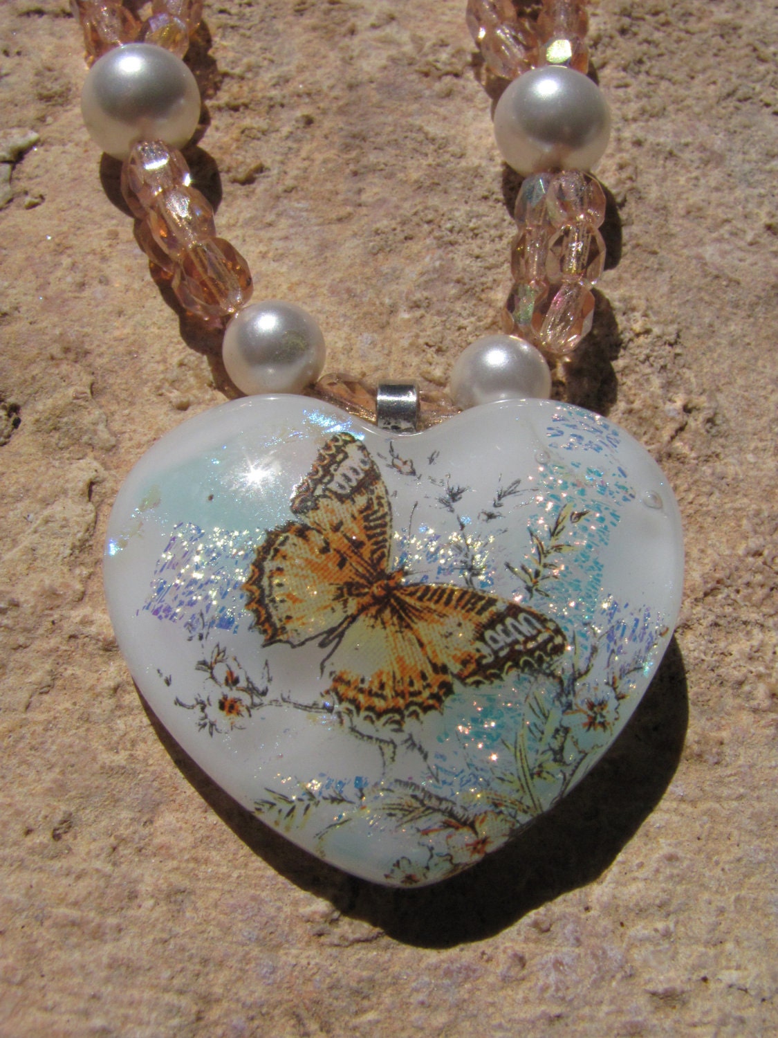 Lacewing Butterfly Necklace
