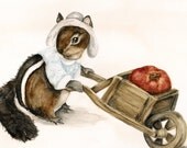 Note Cards Prints from Original Chipmunk Painting