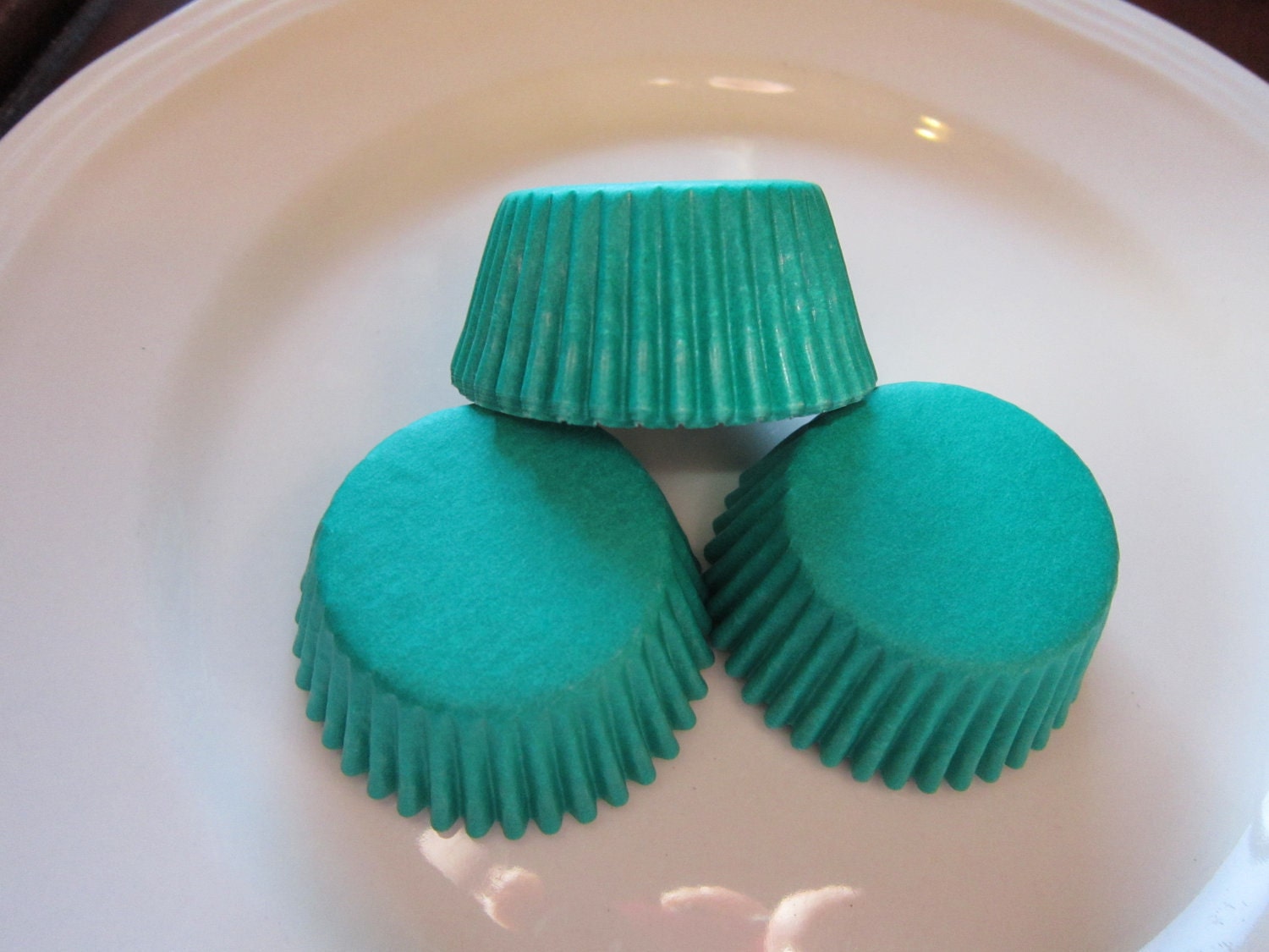 60 Teal/ Jade Mini Baking Cup-Cake Pop-Candy Cup