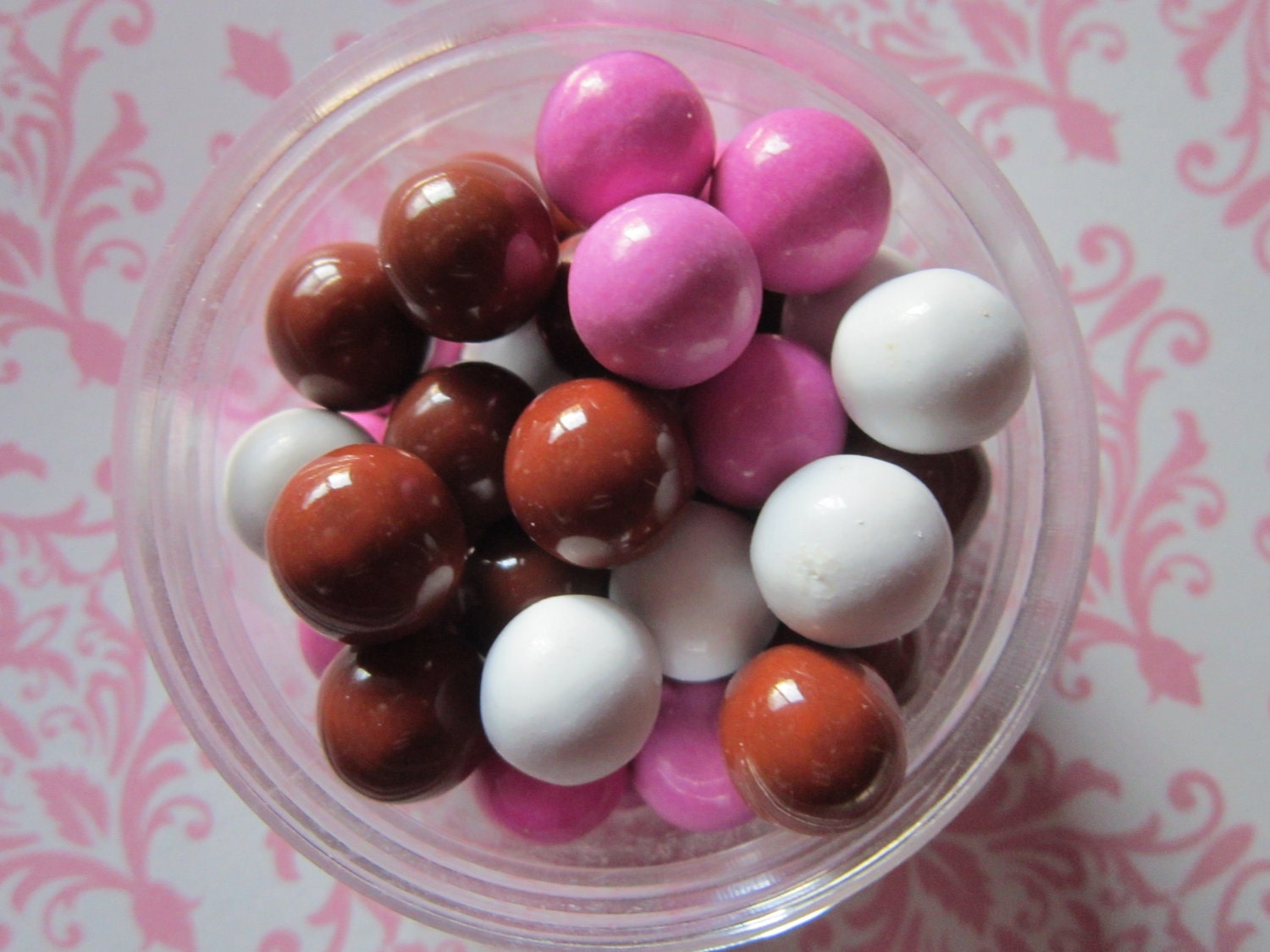 2oz Brown Pink & White Baby Girl Owl Candy Coated Cupcake Topper Sixlets Il_570xn