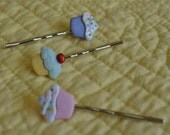 Cupcake Bobby Pins