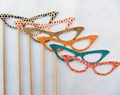 Bridal Shower Glasses Set - The Leather Meow. Perfect for bachelorette, showers, photo shoots and photo booth events