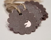 BOGO SALE Price tag Deep Maroon and Pink Leaves gift tags. Set of 15.