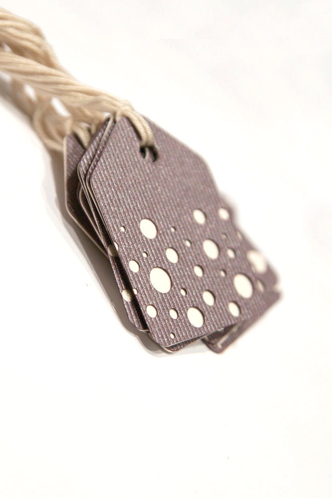 BOGO SALE Price tag Deep Maroon Bubbles gift tags. Set of 15.