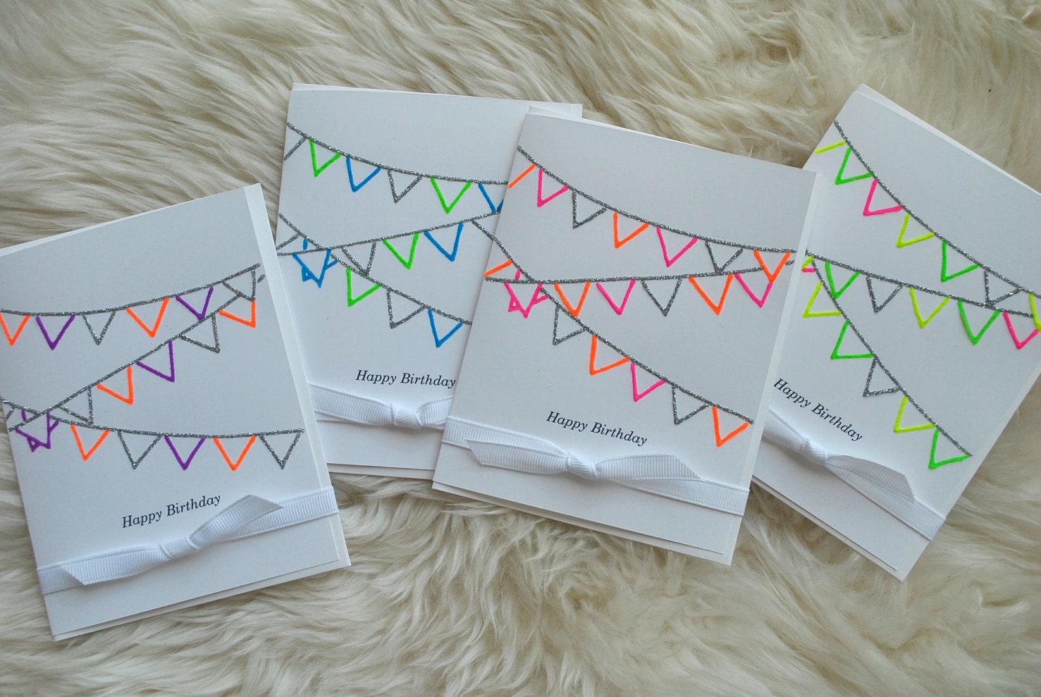 Birthday Streamers Card Collection