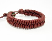 Leather Fishtail Bracelet- MADE TO ORDER - choose your own leather color
