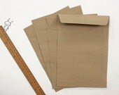 Kraft Paper Envelopes, Brown Paper Bags, size 6.3x9 inches, for A5 notebook, crafts, letterpress - Set of 25