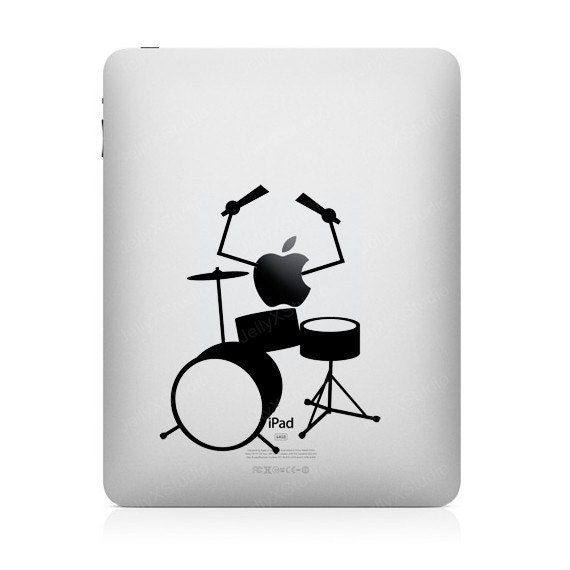 Drums - Apple iPad Decal Sticker Art Skin Vinyl