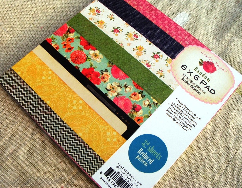 6x6 Paper Pack - Crate Paper - Random Collection