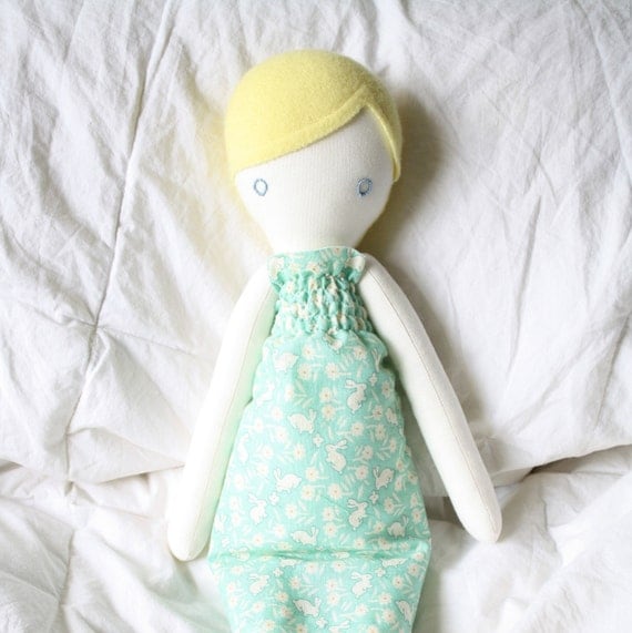 Eco-friendly plush rag doll: Annette