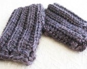 Crochet Pattern Fingerless Gloves - Crossed Cuffs