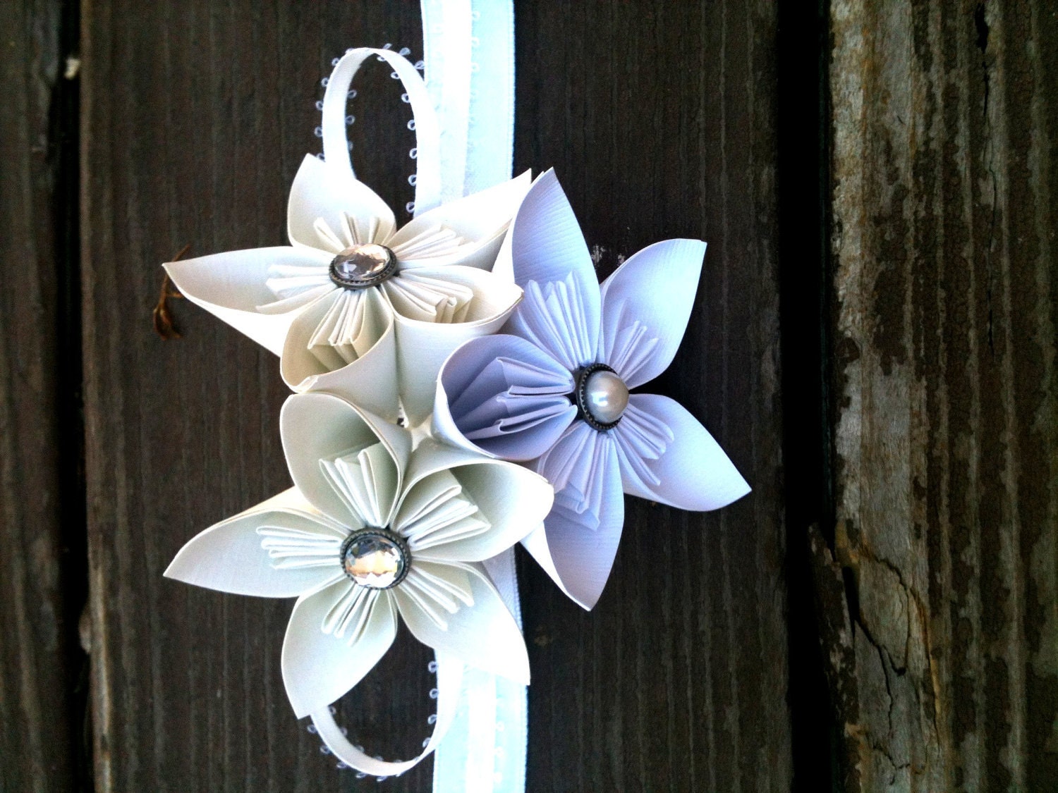 Origami corsage kusudama flower made to order