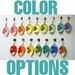Neon Aztec - Green Apple - 3 inch - Hand Painted Faux Leather Feather Earrings