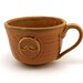 Mustache Mug: Large Brown Ceramic, Soup, Cafe au Lait or Coffee, Unique Pottery for Him, Fathers Day Gift for Men by MiriHardyPottery