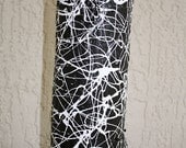 ORIGINAL pop art sculpture wood tree branch abstract expressionism black and white Jackson Pollock modern art New York city