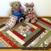 Quilted Table Runner, patchwork Quilted Table Runner, Winter Table Runner