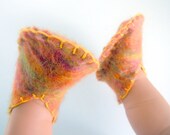 Felt Baby Booties Multicolor  100% Handmade Felt