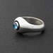 Core ring - sterling silver ring with cabochon