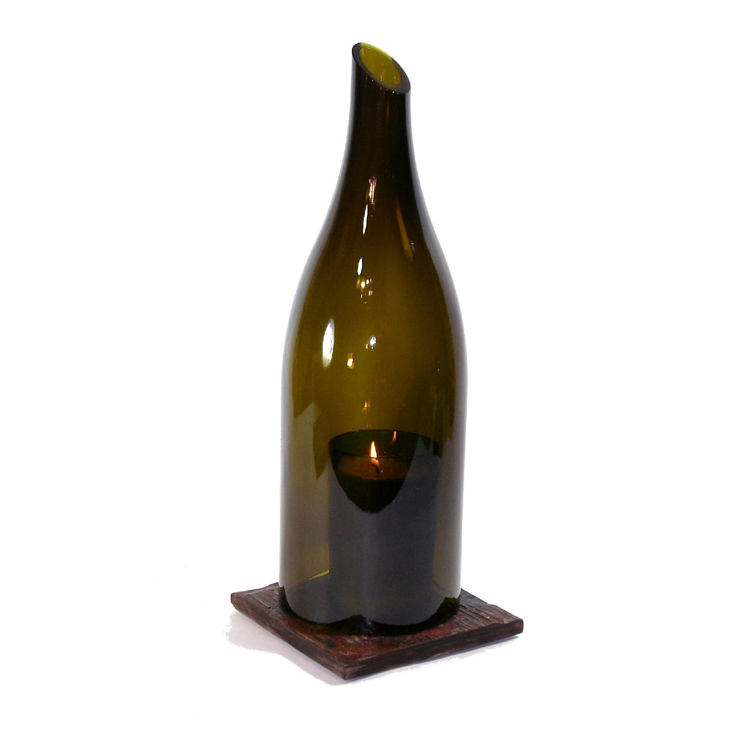 Wine Bottle Hurricane Lantern - 3 Liter