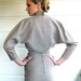 1950s Suit: Dress and Jacket by Karen Stark for Harvey Berin - Side Button Light Tan Wool/Silk from Bergdorf Goodman New York