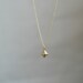 Delicate simple everyday gold pyramid drop necklace