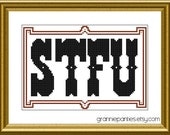 STFU - PDF counted cross stitch pattern 8X10