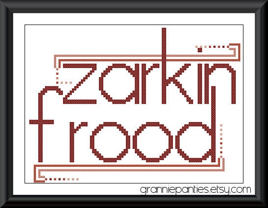 Zarkin Frood - PDF counted cross stitch pattern 5X7