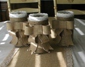 Burlap wedding vase, FALL Wedding centerpieces, Country chic wedding  French counrty, rustic country