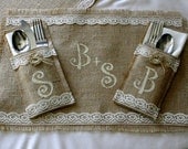 Bride and Groom table setting, Burlap wedding table decorations, country rustic, Garden, woodland cottage, French country weddings