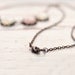 Rustic bib necklace - Simple jewelry - Free Worldwide Shipping - Gift for her under 35 USD