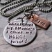 Personalized Custom Handstamped Horse Quote Necklace for Equestrian or Horse Lover.