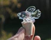Glass Wine Bottle Stopper Lamp worked on the torch: Fishy