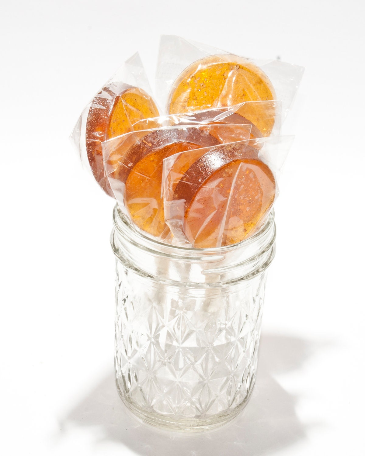 12-Salted Caramel Lollipops with Pink Salt from the Murray River
