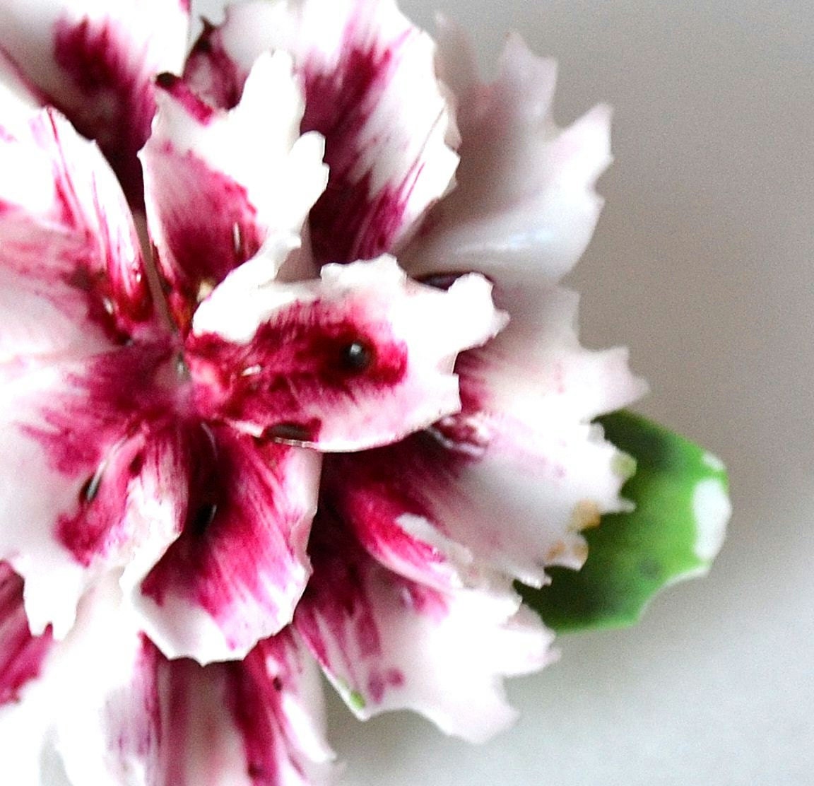 Elegant Floral Spring Brooch - Vintage Fushia Adderley Bone China - Spring Sale - Coupon Code: Spring